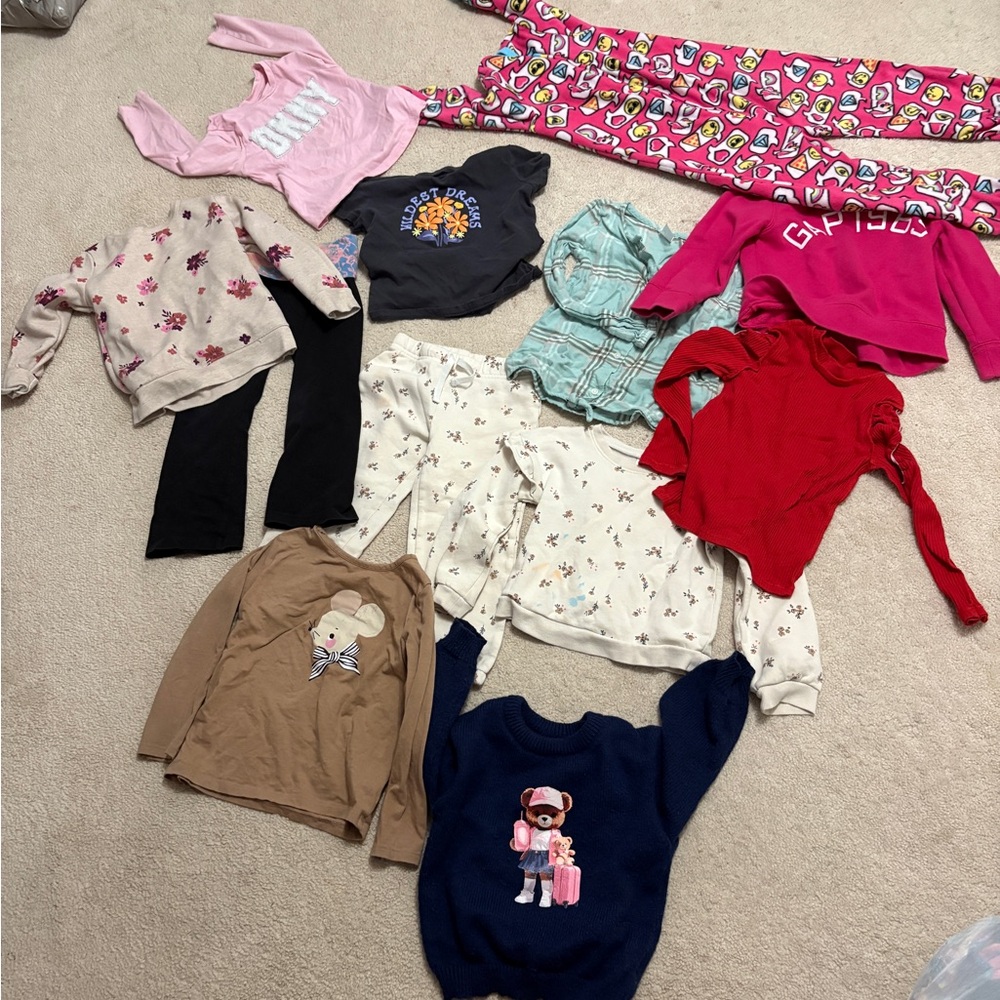 Girls  winter Clothing Bundle with Various Colors and brands